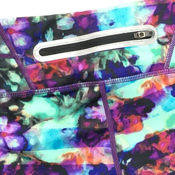 Athleta Leggings Floral Fade Sonar Capri Women's XS Activewear Workout‎ Pants - Picture 5 of 15